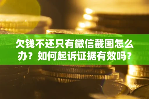 济南欠钱不还只有微信截图怎么办？如何起诉证据有效吗？