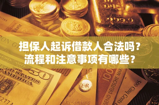 济南担保人起诉借款人合法吗？流程和注意事项有哪些？