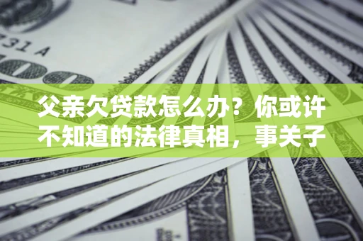 济南父亲欠贷款怎么办？你或许不知道的法律真相，事关子女未来