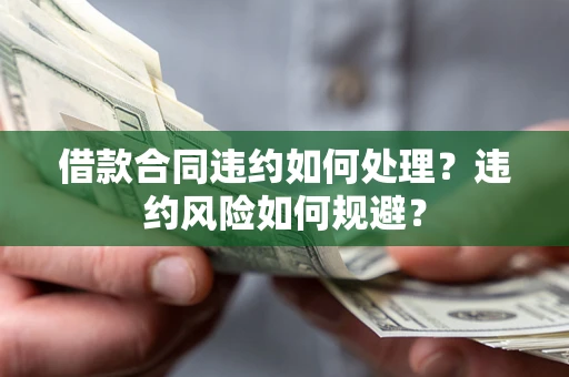 济南借款合同违约如何处理？违约风险如何规避？