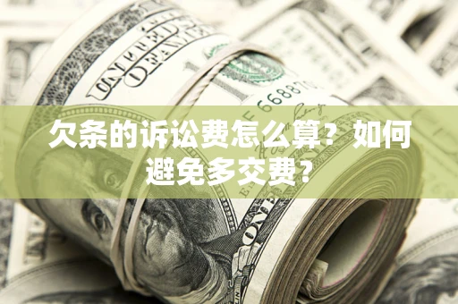 济南欠条的诉讼费怎么算？如何避免多交费？