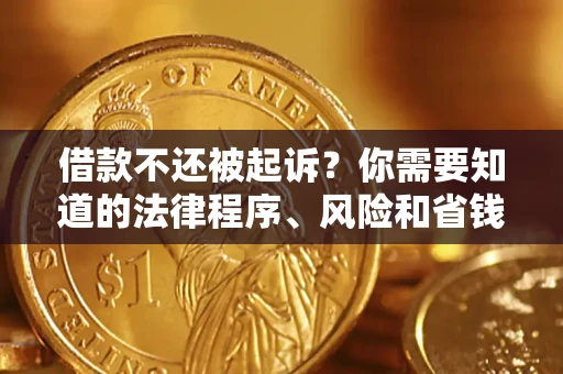济南借款不还被起诉？你需要知道的法律程序、风险和省钱技巧